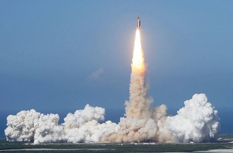 Space shuttle Discovery launch