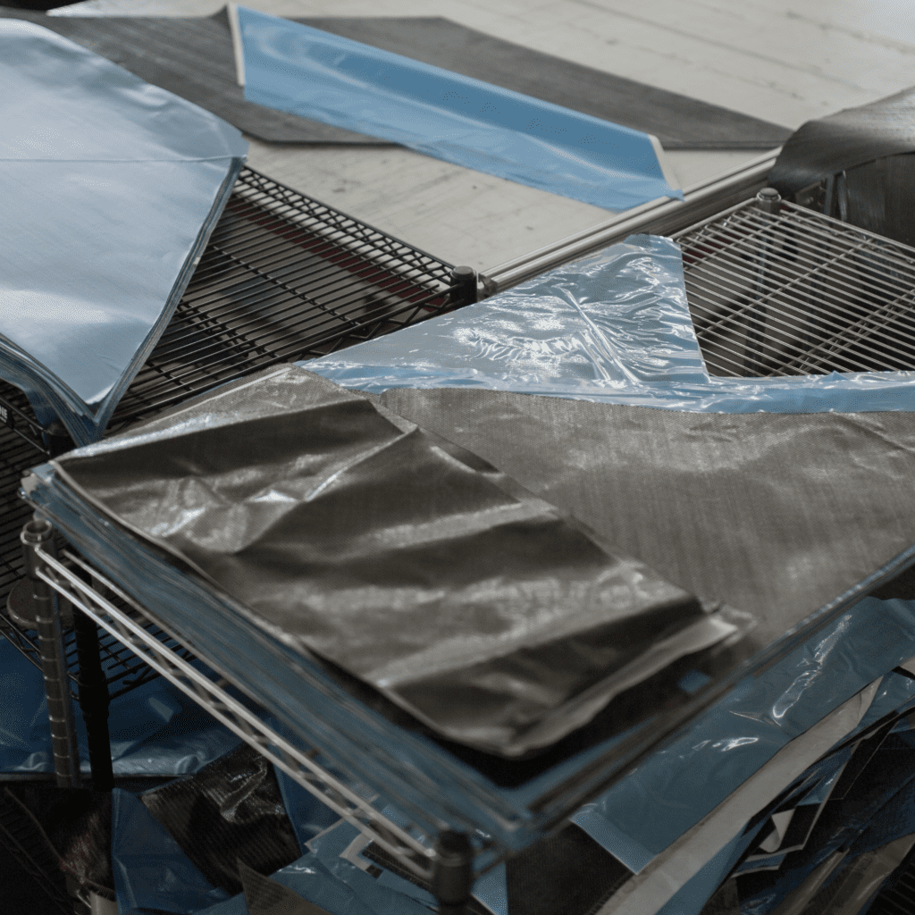 Processed Carbon Fiber Pre-preg Trim Scrap Processing