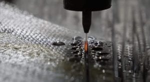 Waterjet cutting carbon fiber