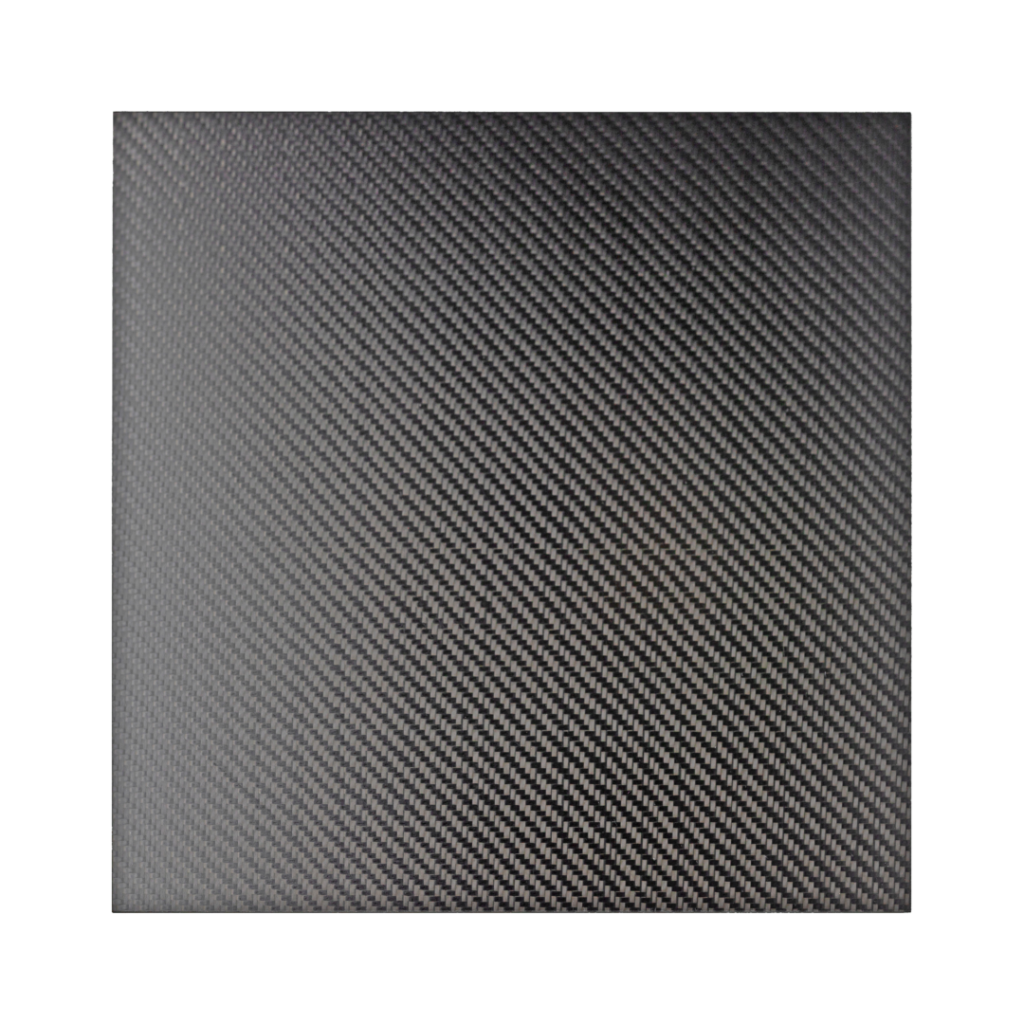 Carbon Fiber Sheet Twill Weave 1/8" Thick 6" x 6" Elevated