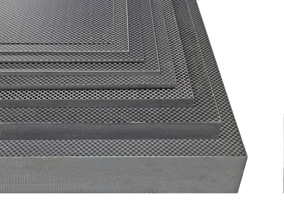 Carbon Fiber Sheet - Plain Weave - 1/8 Thick - 6 x 6 - Elevated Materials