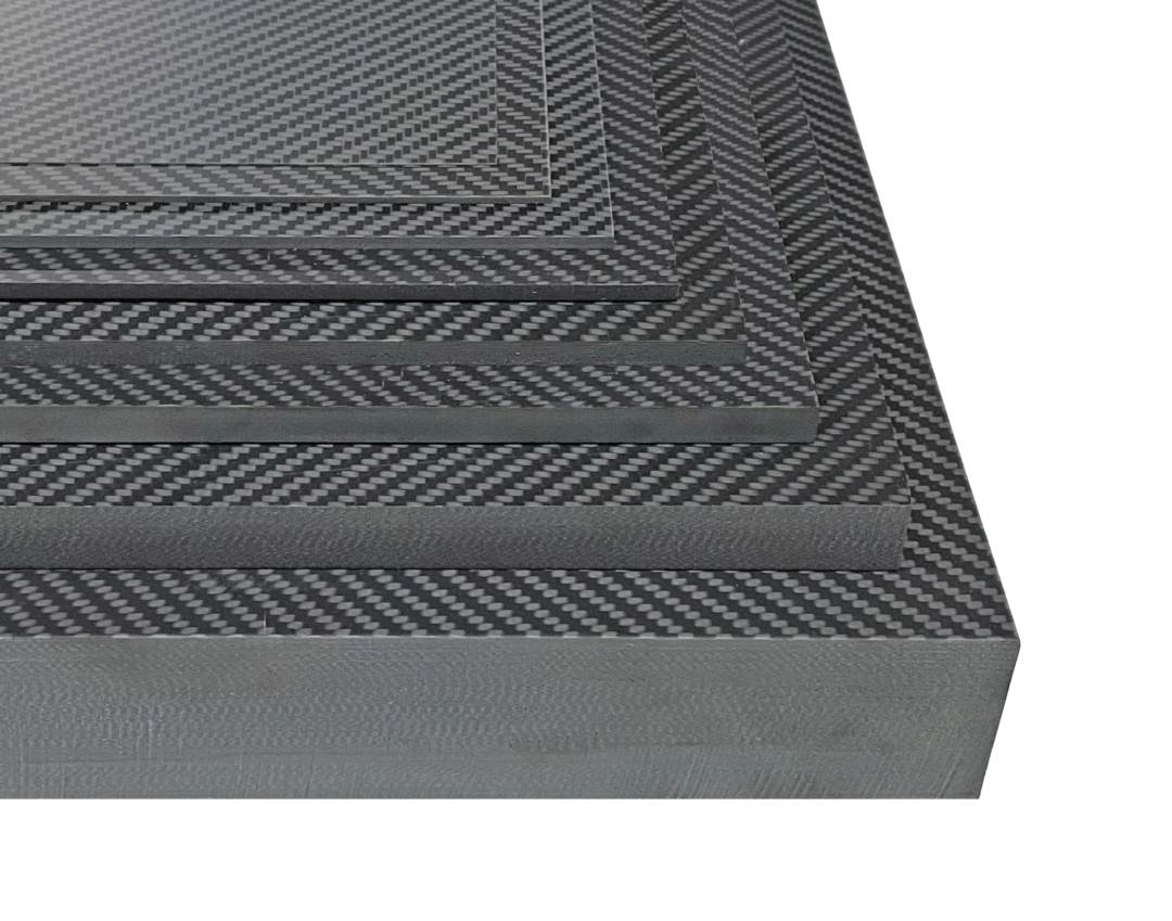 Heavy Duty Flat Panel Sheeting with Checker Woven Pattern Elevated Materials Carbon Fiber Sheet Perfect for Custom Projects 24 x 24 x 1/4 